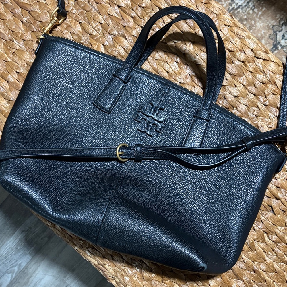 Tory Burch Black Leather Satchel